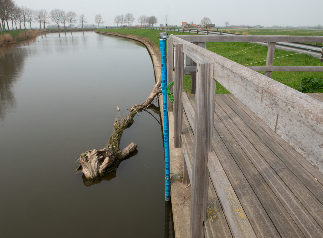 Verziltingssensor van het project Internet of Water Flanders in Diksmuide. ©IoW Flanders
